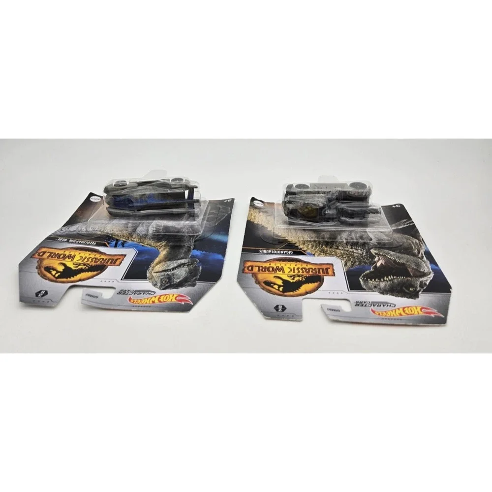Hot Wheels Jurassic World Dominion Character Cars Lot 2 Blue‎ Giganotosaurus New